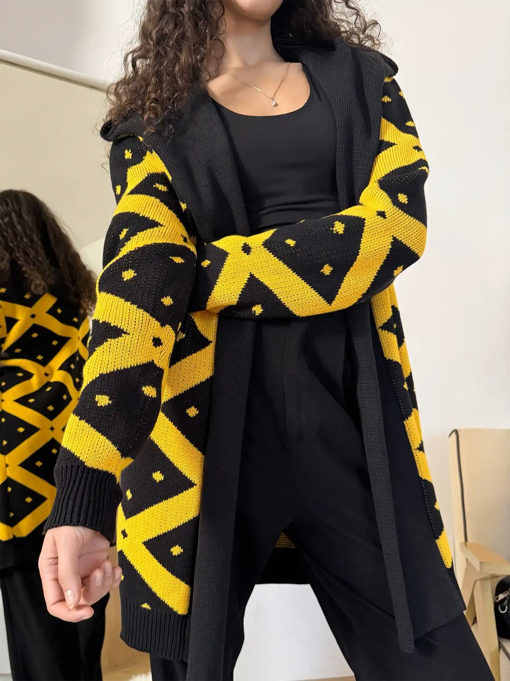 Кардиган с капюшоном