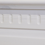 Кровать 160х200 Боцен из натурального дерева, белая