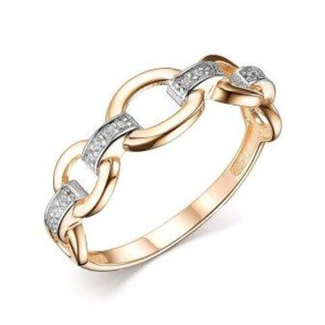 Кольцо из золота с фианитами