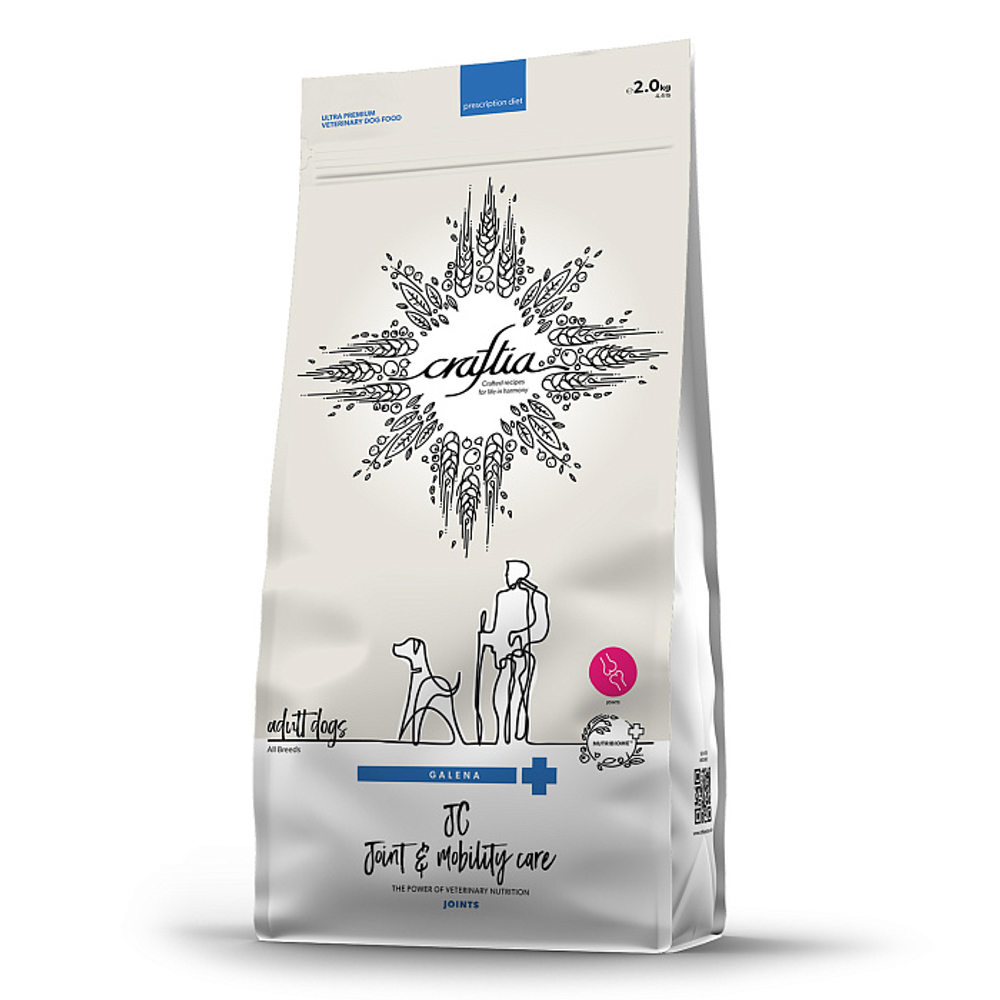 Ветеринарная диета CRAFTIA GALENA DOG JOINT & MOBILITY CARE Джоинт энд Мобилити для собак при заболевании суставов 2 кг
