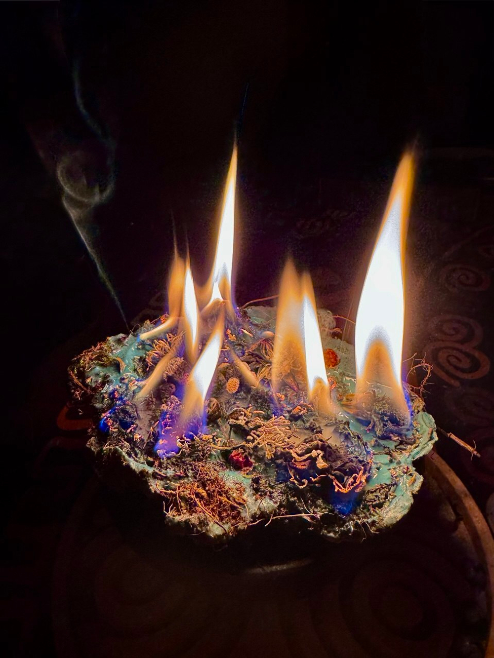 Земляная Свеча. Маленькая Черная. Материализация. Очищение и Гармония + ПОДАРОК