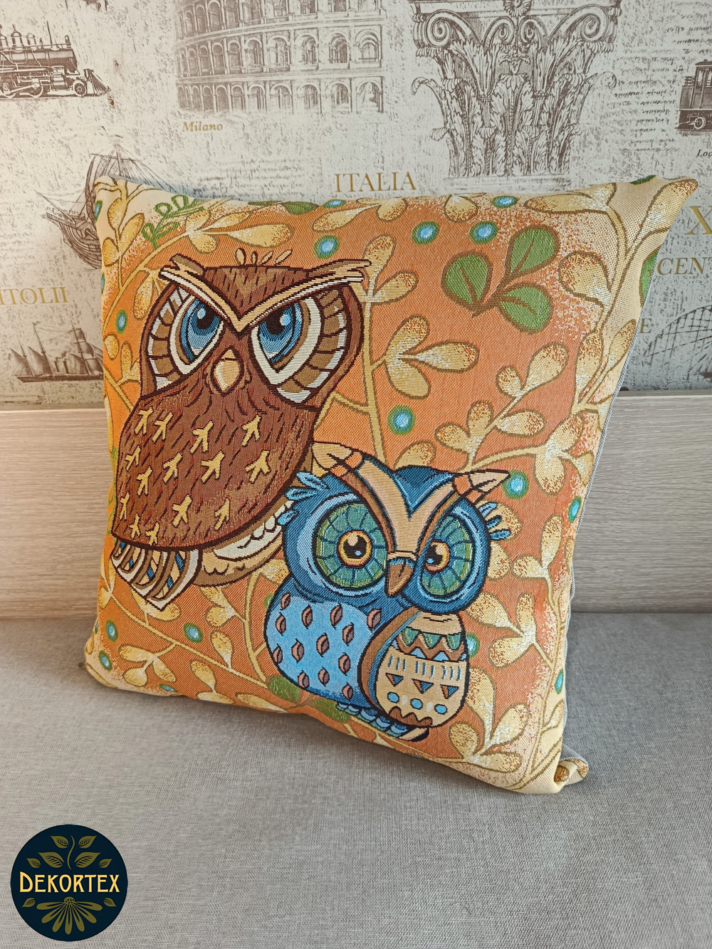 Декоративная гобеленовая наволочка для интерьерной подушки Ночной дозор 47*47