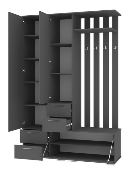 Прихожая ЖЕНЕВА-3 с зеркалом левая