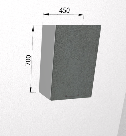 Лофт Бетон темный П 450