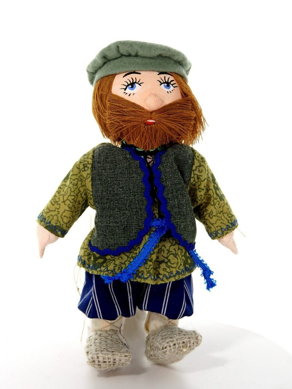 Кукла-подвеска текстильная Потешного промысла в русском крестьянском костюме Федул. Мужик