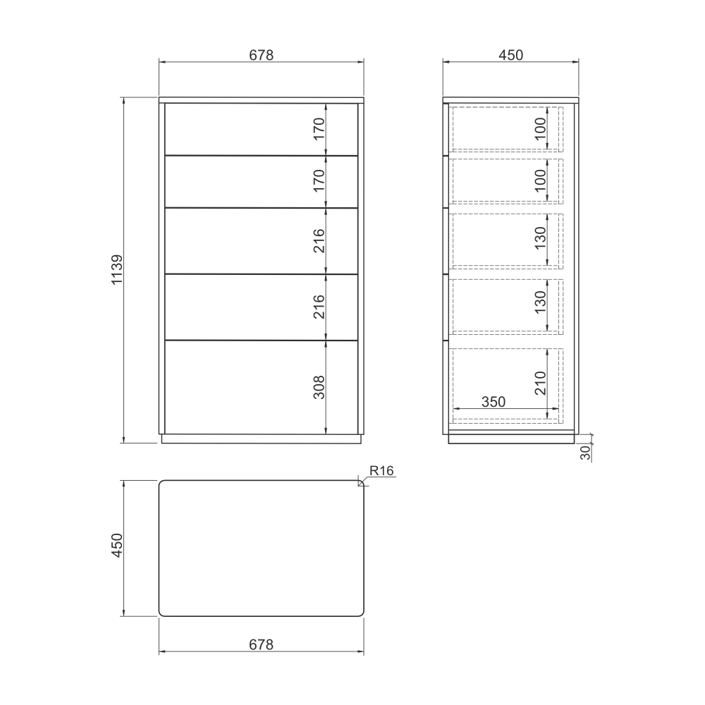 Высокий комод CODE VR318