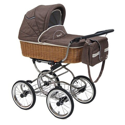 Детская коляска Reindeer Prestige Wiklina Eco-line 2 в 1 с конвертом (коричневый)