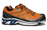 SALOMON Salomon X-6 GTX UTILITY non-slip wear-resistant shock absorption low-cut outdoor functional shoes for men and women the same orange