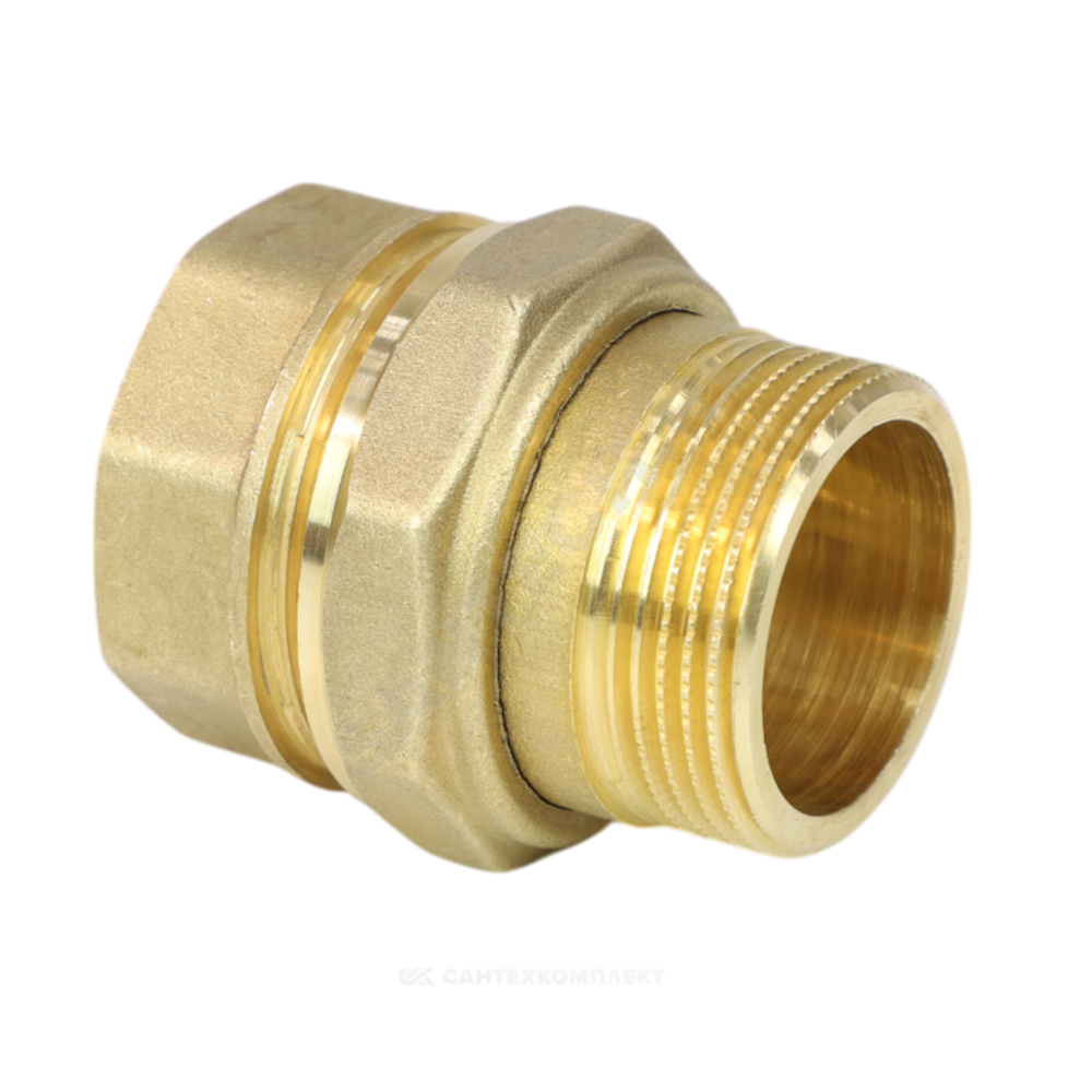 Соединитель латунь американка Ду 32 (1 1/4") прямой ВР/НР LD LD.65.520.32