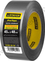 STAYER 48 мм, 45 м, серебристая, Армированная лента, PROFESSIONAL (12080-50-50)