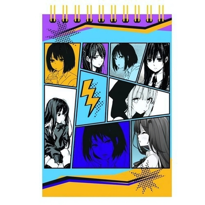 Блокнот А5 60л. клетка "Аниме-2" блок-офсет, картон 200 гр/м2 (Центрум)