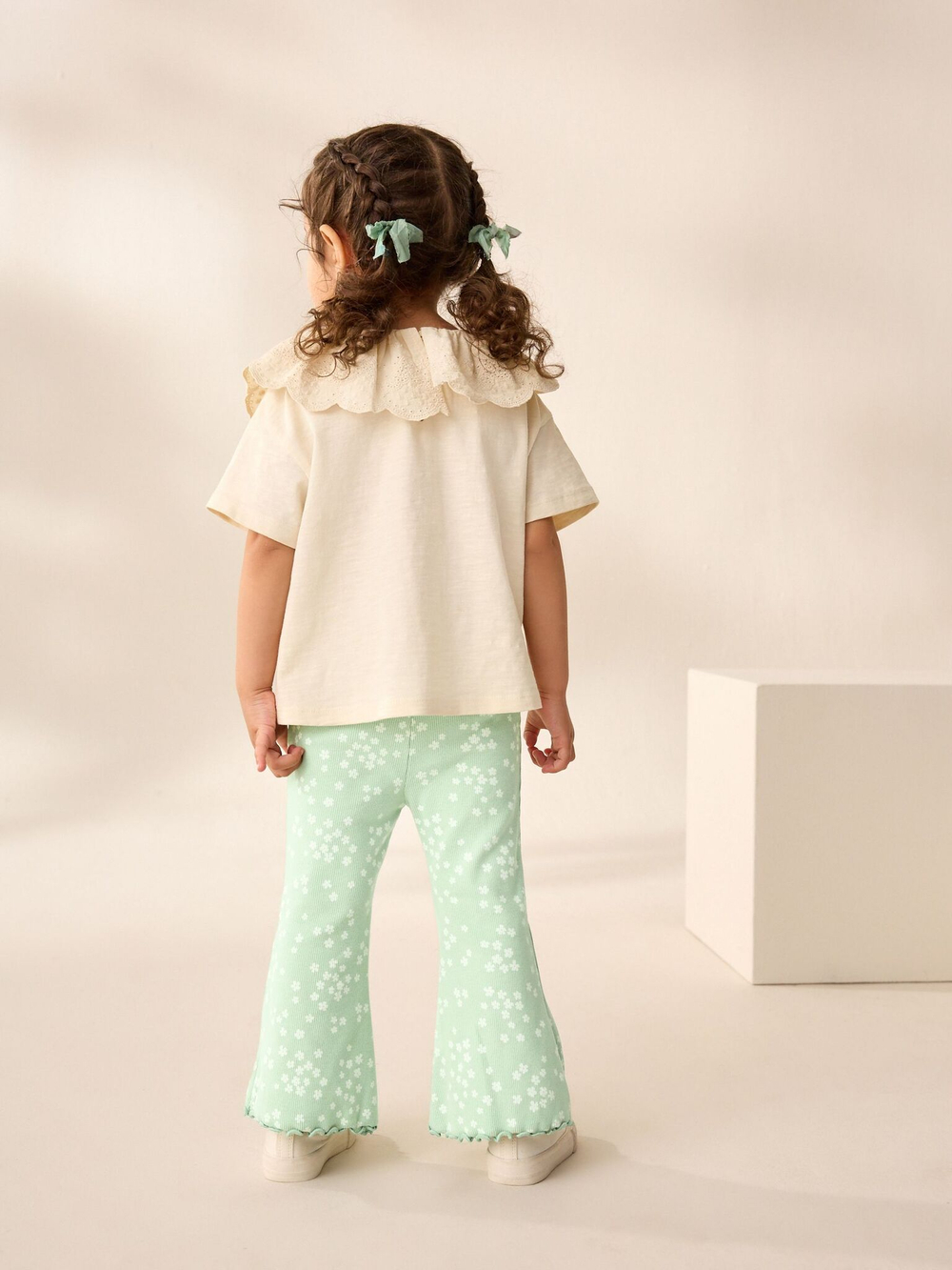 Легинсы-клеш для девочки Next AD8-335, Мятный