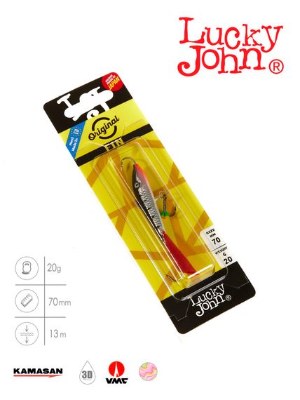 Балансир Lucky John FIN 5 с тр. 70мм/12HRT блистер