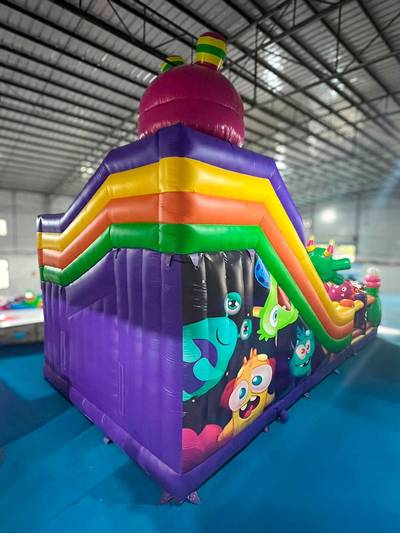 Коммерческий надувной батут «Звёздное приключение» 12*6*9 м