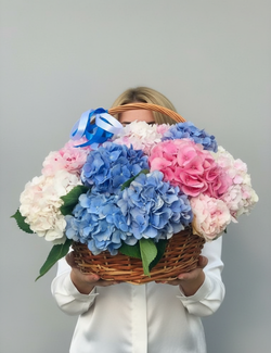 Цветы в корзине Улыбка солнца