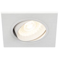 Встраиваемый светильник декоративный ЭРА KL92-1 WH MR16/GU5.3 белый, пластиковый