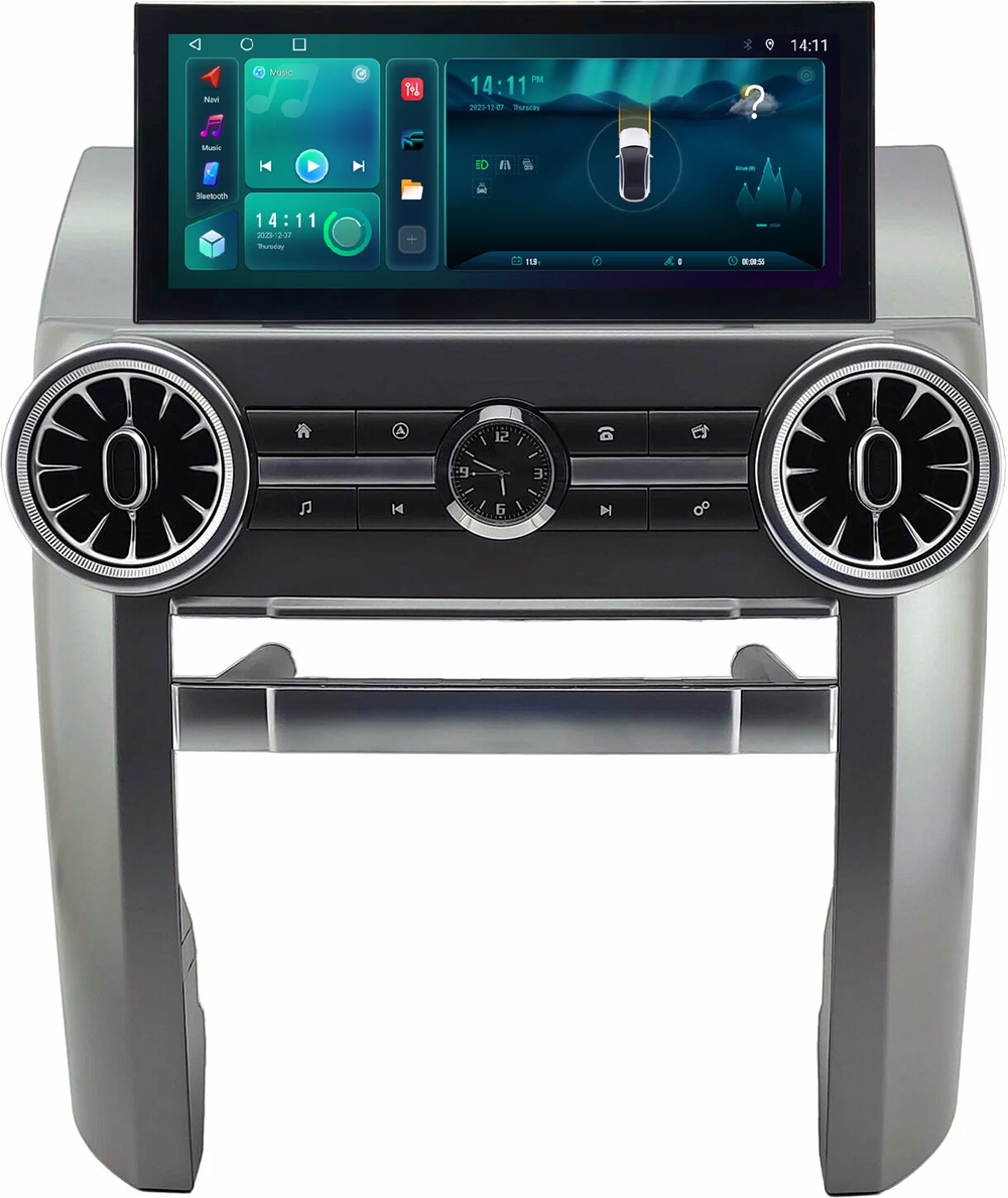 Магнитола для Land Rover Discovery 3 2005-2009 (прямые углы) - Kuberg монитор 12.3" в стиле LEXUS на Android 12, TS10, CarPlay, 4G SIM-слот