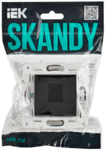 SKANDY Розетка компьютерная RJ45 кат.5E SK-K01Bl черный IEK