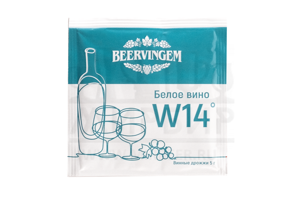 Винные дрожжи Beervingem "White Wine W14", 5 г