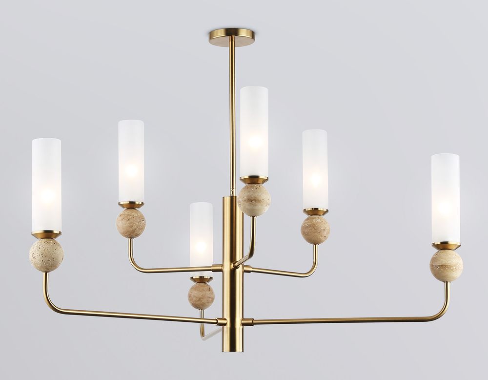 Ambrella Люстра на штанге с мрамором Ceramo Modern LH53251