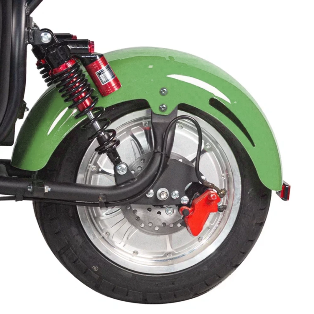 Электроскутер Minako Rex Citycoco 2000w двухколесный зеленый