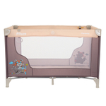 PITUSO Манеж-кровать Florecita Beige/Бежевый,1 уровень,2 кольца,2 колеса,лаз на молнии,125X65X78 см