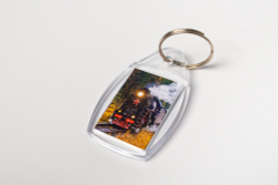 Акриловый брелок «Ретро-поезд в Сортавала»