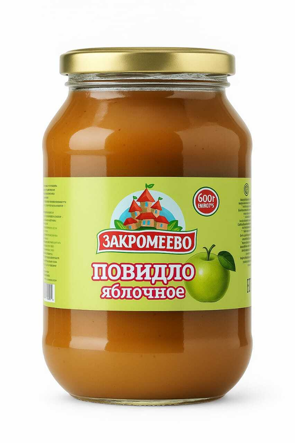Повидло Закромеево Яблочное 600 гр