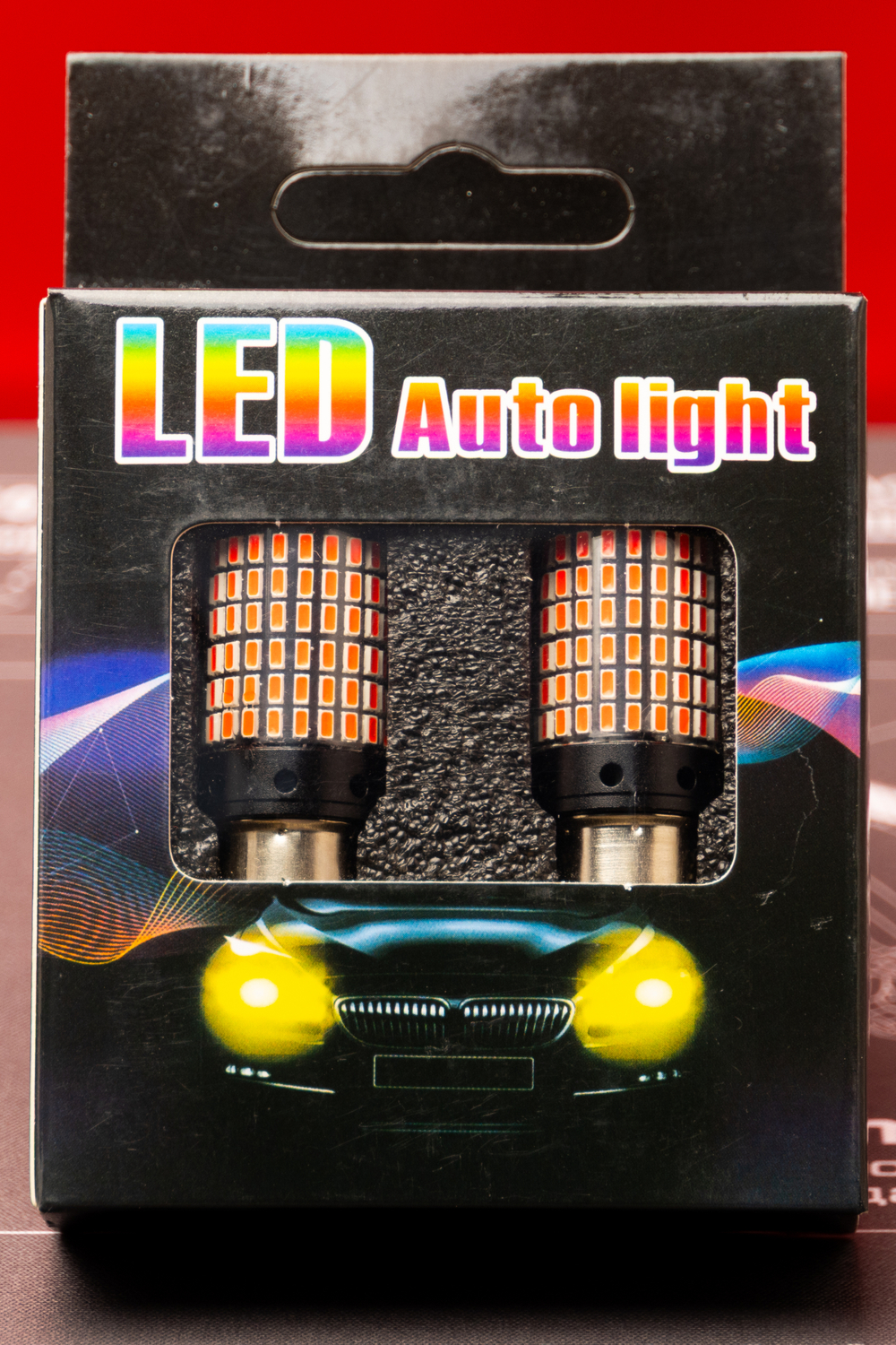 LED Лампы P21 (1156) 144 SMD (3014) Can-Bus Красный