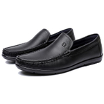 Spider King Top Grain Cow Leather Casual Shoes Men"s Black