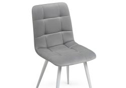 Стул на металлокаркасе Чилли К светло-серый / белый