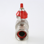 Кран шаровой Valtec BASE угловой с накидной гайкой 1" вн.-вн. (VT.266.N.0606)