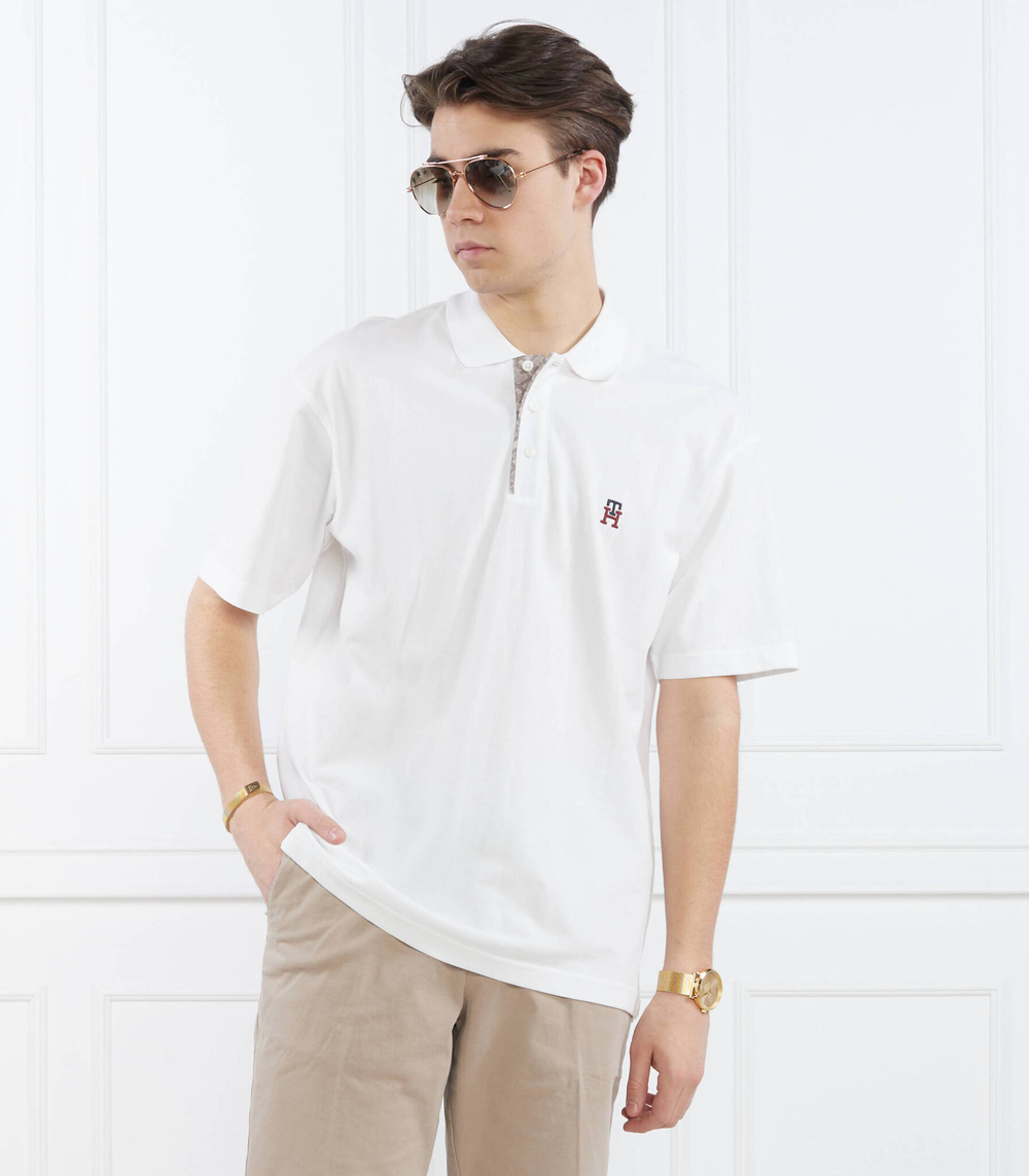 Поло MONOGRAM PLACKET ARCHIV Tommy Hilfiger - белый(MW0MW30785)