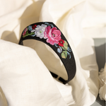 Ободок-кокошник с вышивкой «Жостово»