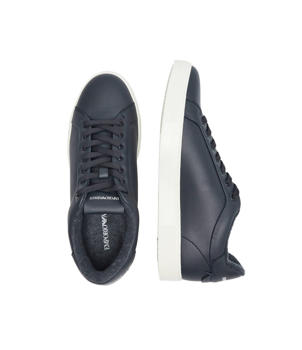 Кожаные кроссовки Emporio Armani - темно-синий(X4X598 XF662)