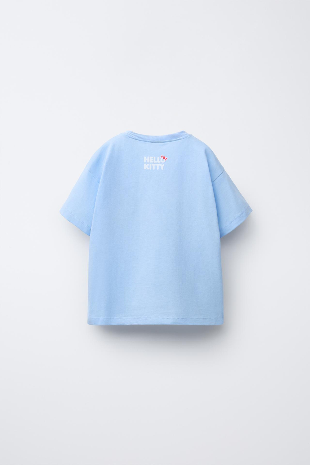 ZARA ФУТБОЛКА С ПРИНТОМ HELLO KITTY © SANRIO, ГОЛУБОЙ