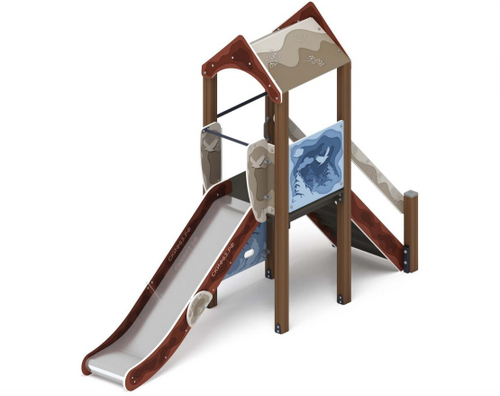 Детский комплекс Играйте с нами (Алтай) горка Н 1200 ДИК 2.01.1.01-04