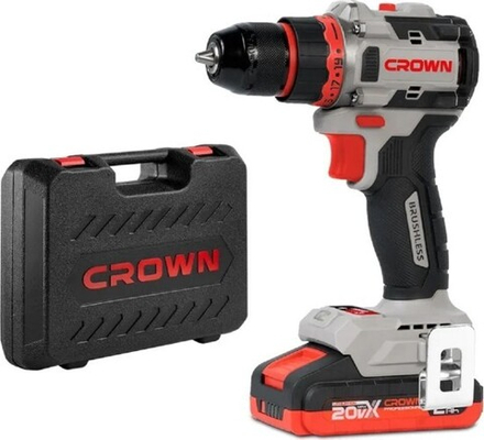 Дрель-шуруповерт аккумуляторная Crown CT21128HMX-2 BMC