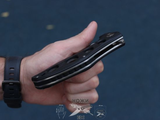 Складной нож НОКС Варан D2 335-100406 c клинком из стали D2, рукоять G10