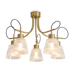 Люстра FR5522PL-05BS Карамель / Caramel E27x5 Freya fr5522pl-05bs