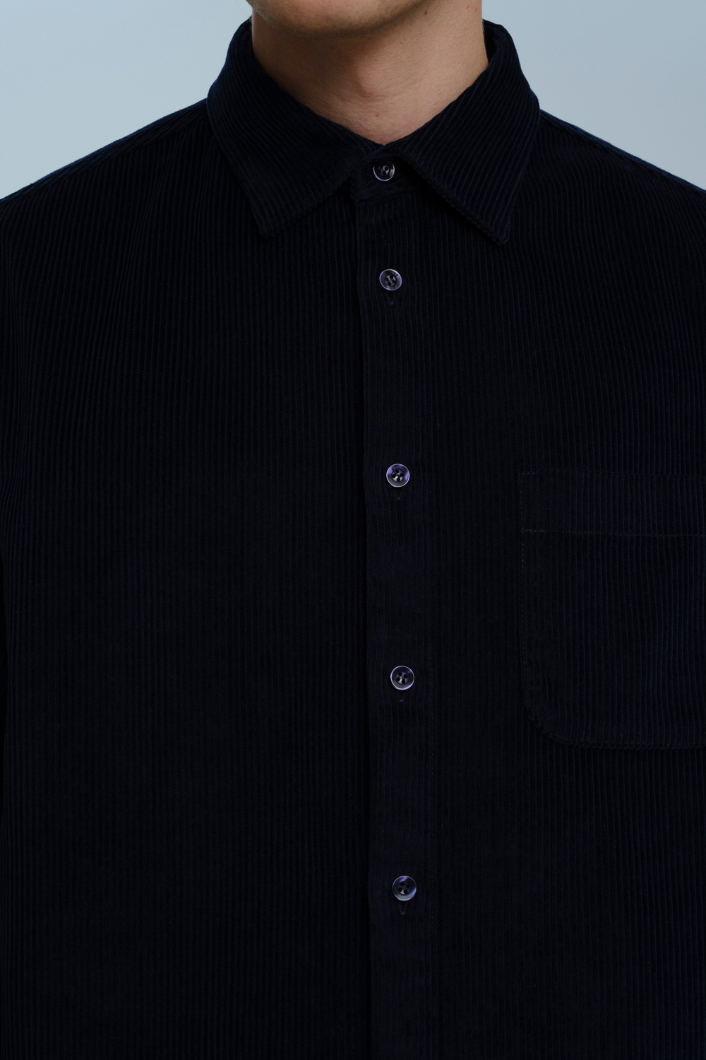 Рубашка из вельвета | dark blue