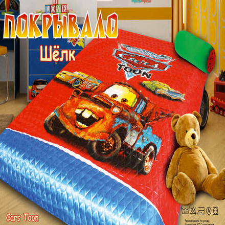 Покрывало шёлк "РУ. CARSTOON", Россия.