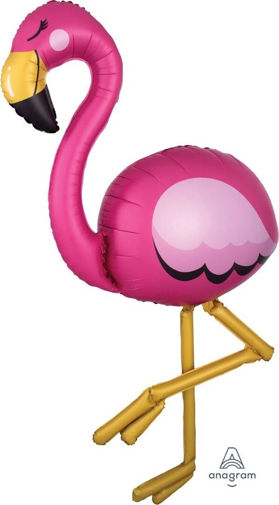 Фламинго ходячий воздушный шар