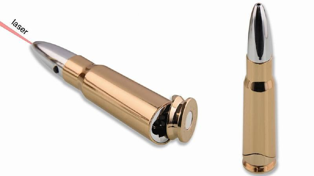 Зажигалка Пуля с лазерной указкой