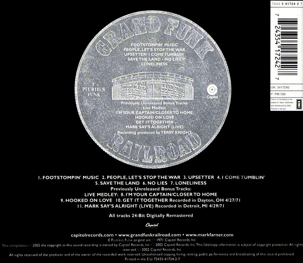 Grand Funk Railroad / E Pluribus Funk (CD)