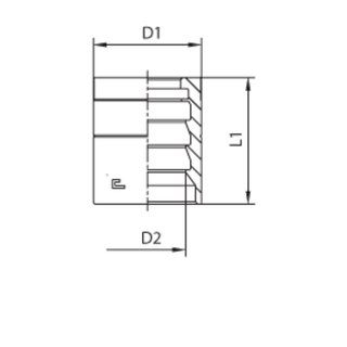 Муфта DN 32 1SN/2SC с зачисткой NEW