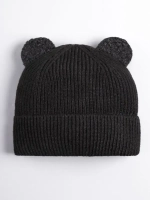 Шапка с ушками вязаная для детей