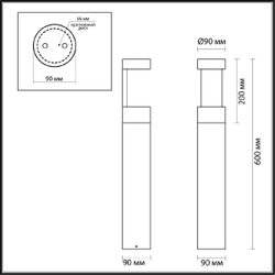 Ландшафтный светильник Odeon Light Tion 6657/10GL
