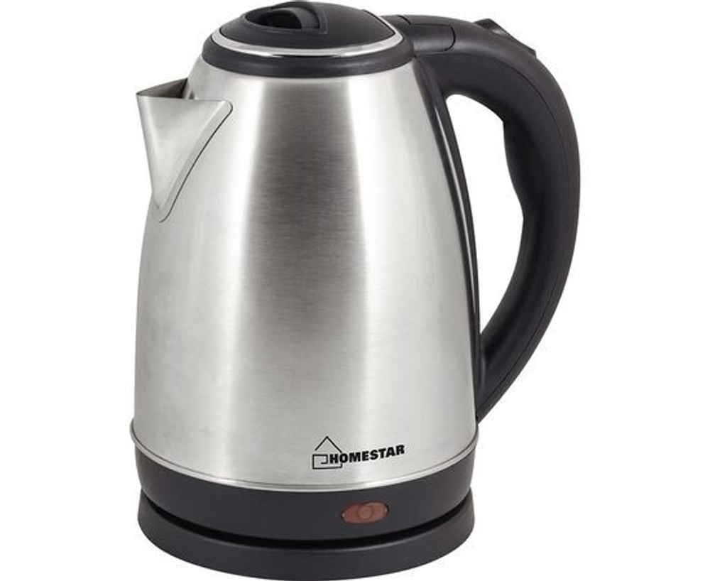 Чайник электр. HomeStar HS-1010 Стальной (диск, 1,8л) 1,5кВт, нерж.сталь