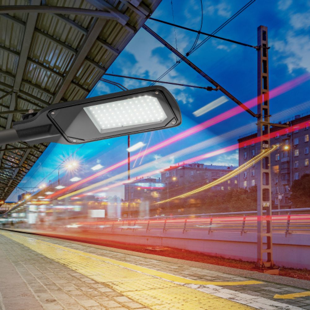 Уличный светильник ЭРА SPP-504-0-50K-050 50Вт 5000лм 5000К IP65 КСС Д DOB SMD 48мм | Уличные консольные светильники